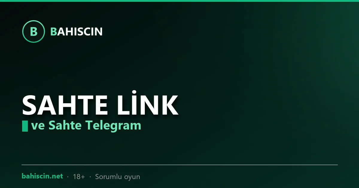 Sahte link ve Telegram tuzakları uyarı görseli
